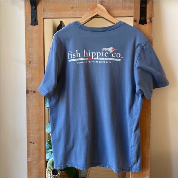 Fish Hippie Co. Shirts Fish Hippie Co Hooks And Feathers Tee Shirt